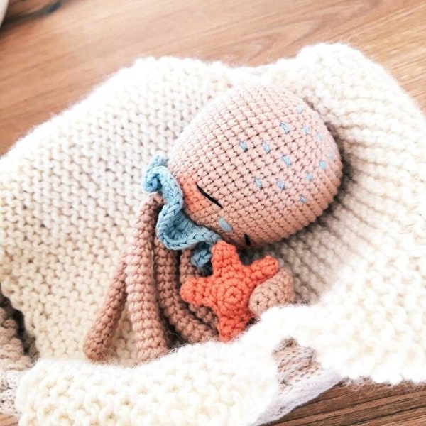 Häkelanleitung Krake Oskar Amigurumi PDF Datei crochet pattern octopus oscar pdf