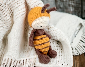 Crochet pattern bee wasp Johann, amigurumi, crochet animal PDF file crochet pattern bee wasp johann pdf