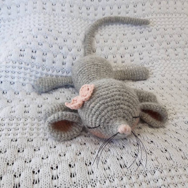 Häkelanleitung Maus Wilma Amigurumi PDF Datei crochet pattern mouse wilma pdf