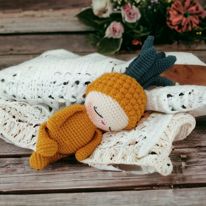 Crochet pattern pineapple Kathi Amigurumi crochet animal PDF file crochet pattern pineapple kathi pdf image 8