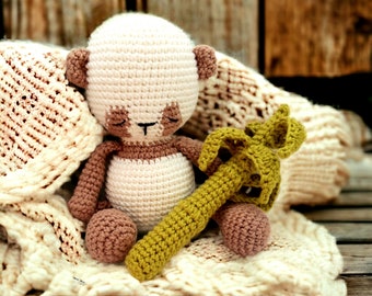 Crochet pattern panda bear Heinrich Amigurumi PDF file crochet pattern panda Heinrich pdf