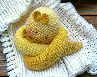 Häkelanleitung Schlange Natter Elli Amigurumi PDF Datei crochet pattern snake adder elli pdf