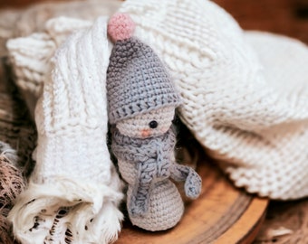 Crochet pattern little snowman Amigurumi PDF file crochet pattern little snowman pdf