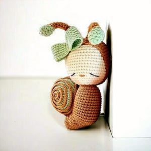 Crochet pattern snail Antonia Amigurumi PDF file crochet pattern snail antonia pdf