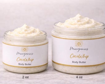 Manteca corporal CocoWhip / Manteca corporal batida de hidratación profunda para pieles secas y sensibles / Cuidado natural de la piel