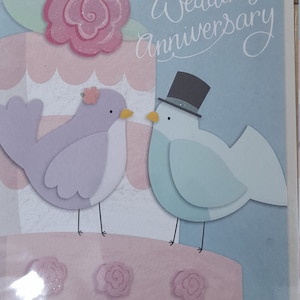 Tarjeta de aniversario de boda