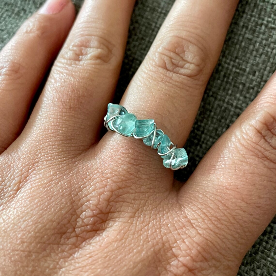 Healing Crystal Ring Etsy