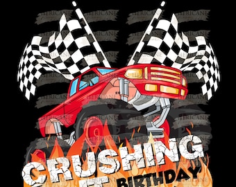 Red Monster Truck Bday Png