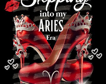 Aries Red Birthday Heels