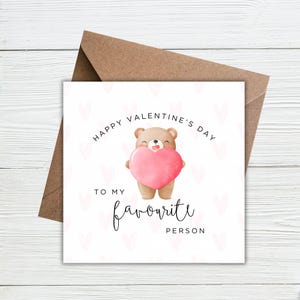 An meine Lieblingsperson am Valentinstag Karte für Ihn, Für Sie, Valentinstag Karte für Freund, Freundin, Mann, Frau