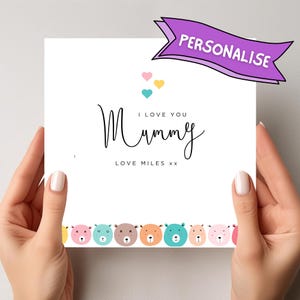 Mummy Mothers Day Card | Card for Mum | Handmade Mother’s Day Card for Mummy Keepsake Mothers Day Gift