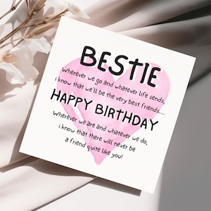 Biglietto di auguri di compleanno con poesia per la migliore amica, biglietto di auguri di compleanno per la migliore amica, biglietto di auguri di compleanno per la migliore amica, biglietto di auguri di compleanno per la migliore amica