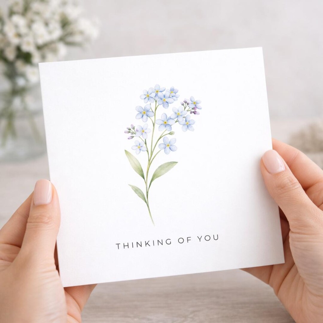 Sympathy Card, Thinking of You Card, Personalised Remembrance Card ...