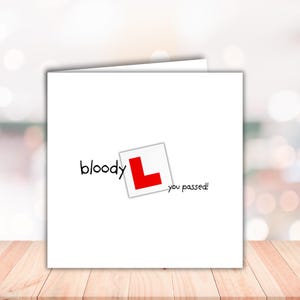 Driving Test Card - Congratulations Passed Driving Test, Driving Test Card for Her, for Him