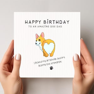 Funny Birthday Card From Dog, Dog Dad Birthday Card, Birthday Card For Dog Mum, Happy Birthday From The Dog, Dog Dad Gift, From The Dogs