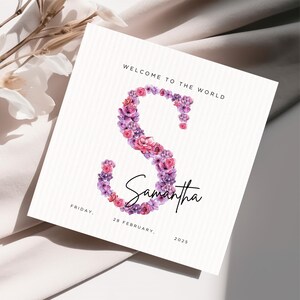 Herzlichen Glückwunsch neue Babykarte, neue Baby Geschenk, Willkommen in der Welt, personalisierte Babykarte, süße Babykarte