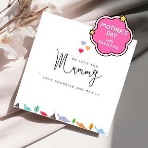 Personalised Mummy Mothers Day Card | Card for Mum | Handmade Mother’s Day Card for Mummy Keepsake Mothers Day Gift