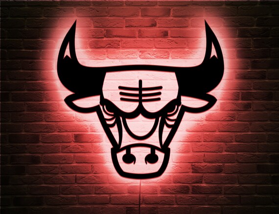 Chicago bulls neon on sale light