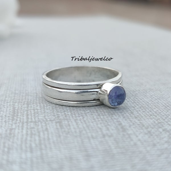 Rare Tanzanite Spinner Ring, 925 Sterling Silver, Spiritual Ring, Unisex Ring, All Occasion Gift, Handmade Ring, Meditation and Healing Ring