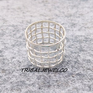 Cage Band Ring, 925 Sterling Silver, Cage Friendship Ring, Cage Handmade Ring, Cage Rings, Beautiful Ring, Promise Ring, Statement Ring