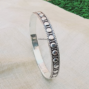 Handmade Sterling Silver Stackable Bangle: 925 Silver