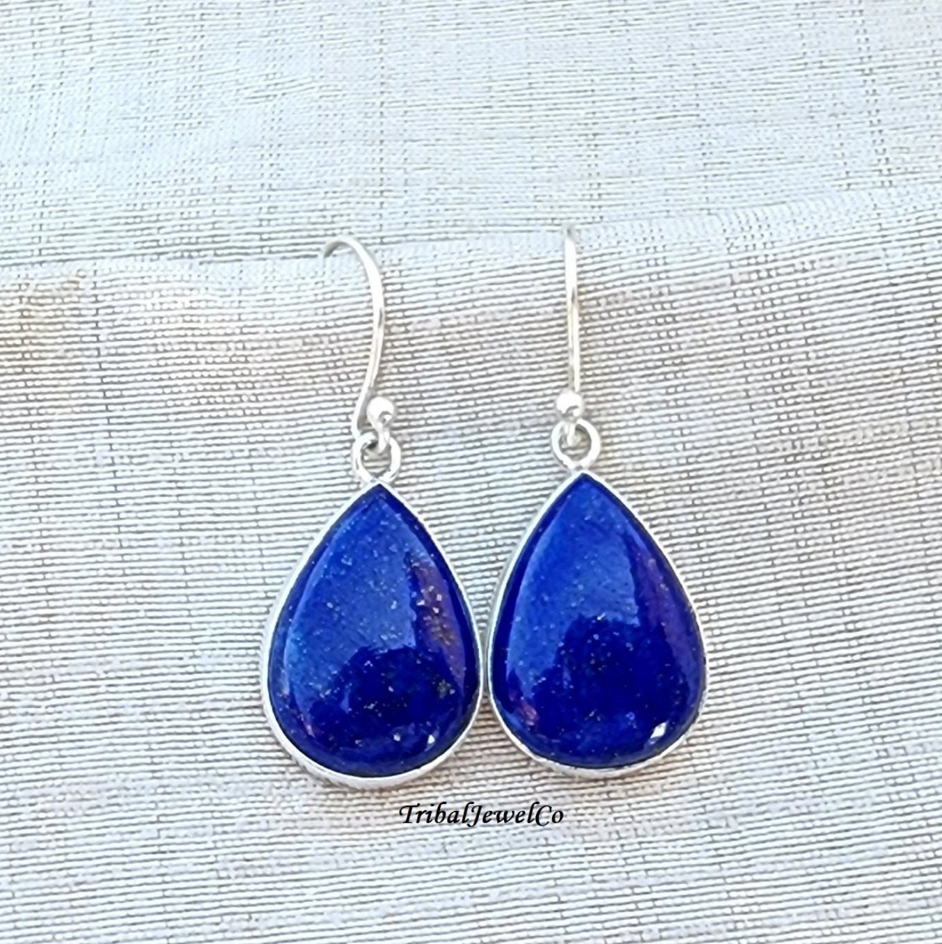 LIBERTY ハギーラピスラズリボールドロップイヤリング Lapis lazuli earring - Etsy 日本