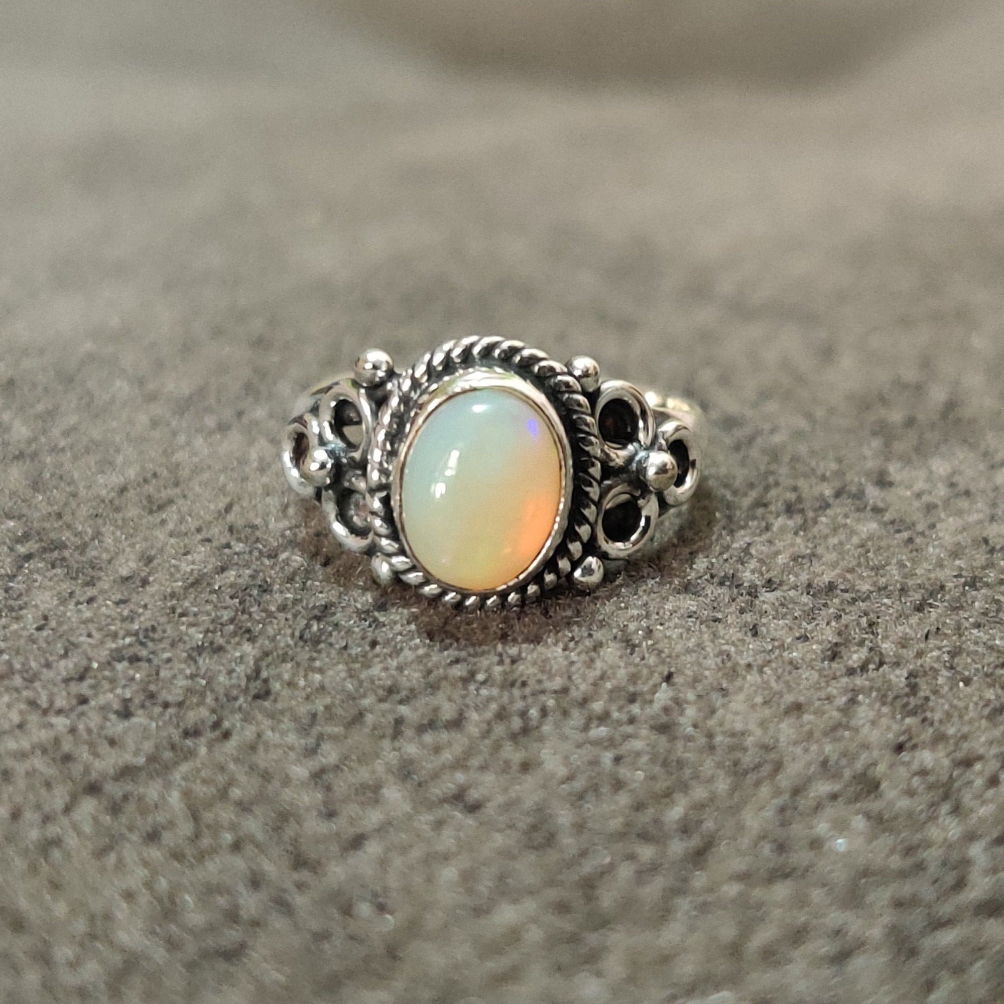 Opal Gemstone Ring Sterling Silver 925 Ring Gemstone Ring - Etsy UK