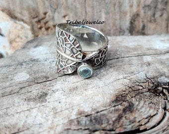 Aquamarine Gemstone Ring, Sterling Silver 925 Ring, Gemstone Ring, Women Ring, Gift For Her, All Occasion Gift, Handmade Ring, Harmony Ring