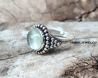 Aquamarine Gemstone Ring, Sterling Silver 925 Ring, Gemstone Ring, Women Ring, Gift For Her, All Occasion Gift, Handmade Ring, Harmony Ring