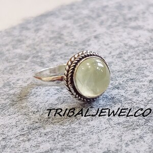 Handmade Aquamarine Gemstone Ring: 925 Sterling Silver Harmony Ring