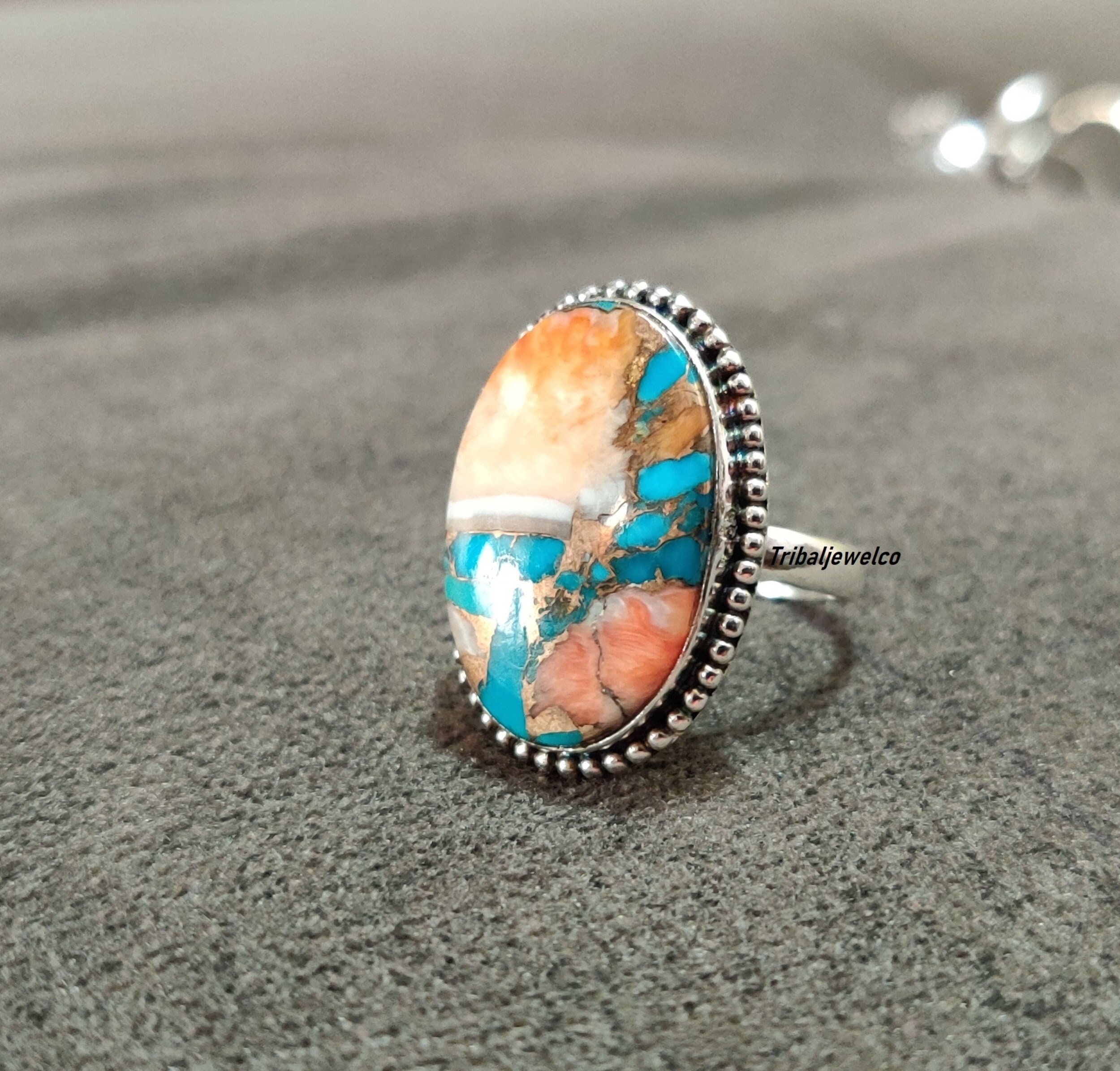Oyster Turquoise Ring - Etsy