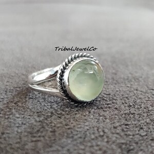 Handmade Aquamarine Gemstone Ring: 925 Sterling Silver Harmony Ring