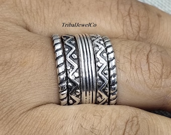 Sterling Silver Spinner Ring, 925 Sterling Silver, Handmade Ring, Birthday Gift, Wedding Ring, Silver Jewelry, Gift For Her