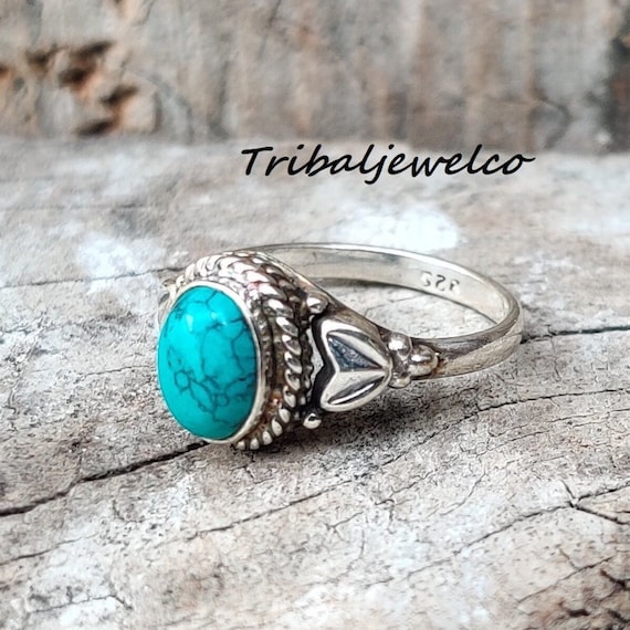 Divya Shakti Turquoise / Feroja Gemstone Panchadhatu Ring Natural AAA  Quality For Women – Ramneek Jewels
