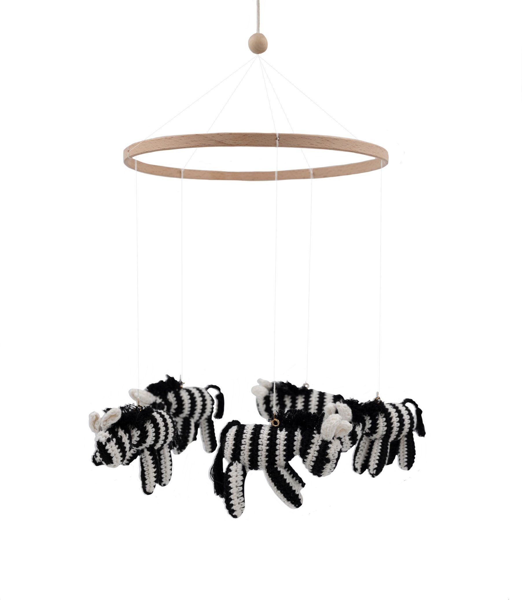 Handmade Modern Baby Crib Mobile Zebra Baby Mobile Nursery Etsy