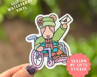 Season of Gifts Glitter Vinyl Sticker