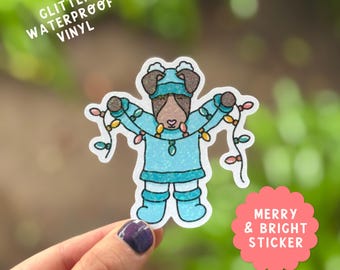 Merry & Bright Vinyl Sticker