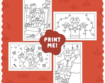 Holiday Postcards 4x6 Printable Digital Download