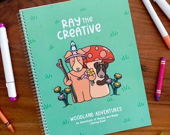 Woodland Adventures, Cardstock Coloring Book