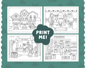 Winter Printable Coloring Pages