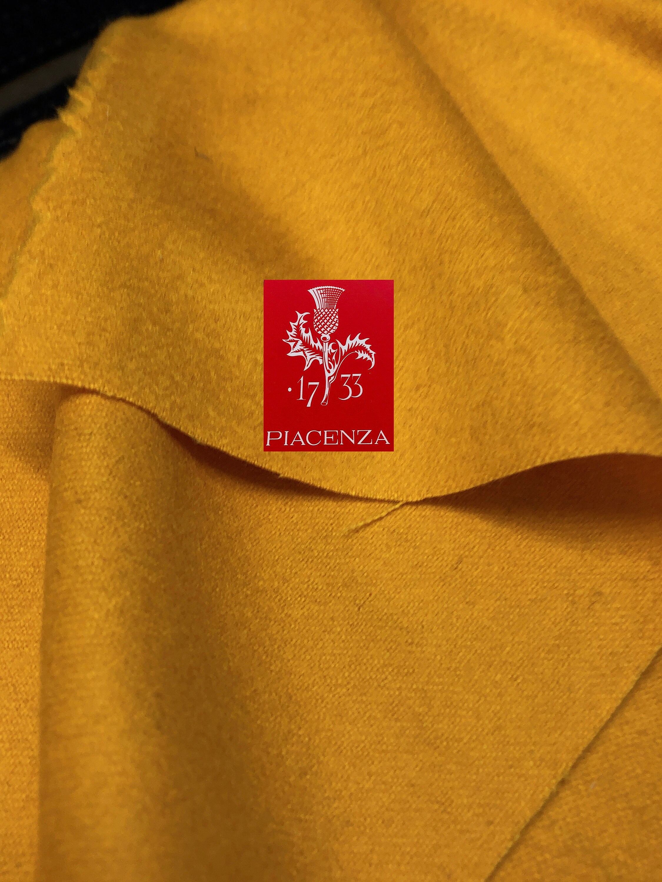 Gold Yellow CASHMERE Fabric Piacenza 