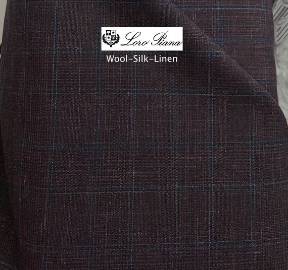 Gigante Espectador juguete LORO PIANA Suiting Fabric PURPLE Silk Linen Silk Plaid with - Etsy España Gigante Espectador juguete LORO PIANA Suiting Fabric PURPLE Silk Linen Silk Plaid with - Etsy España