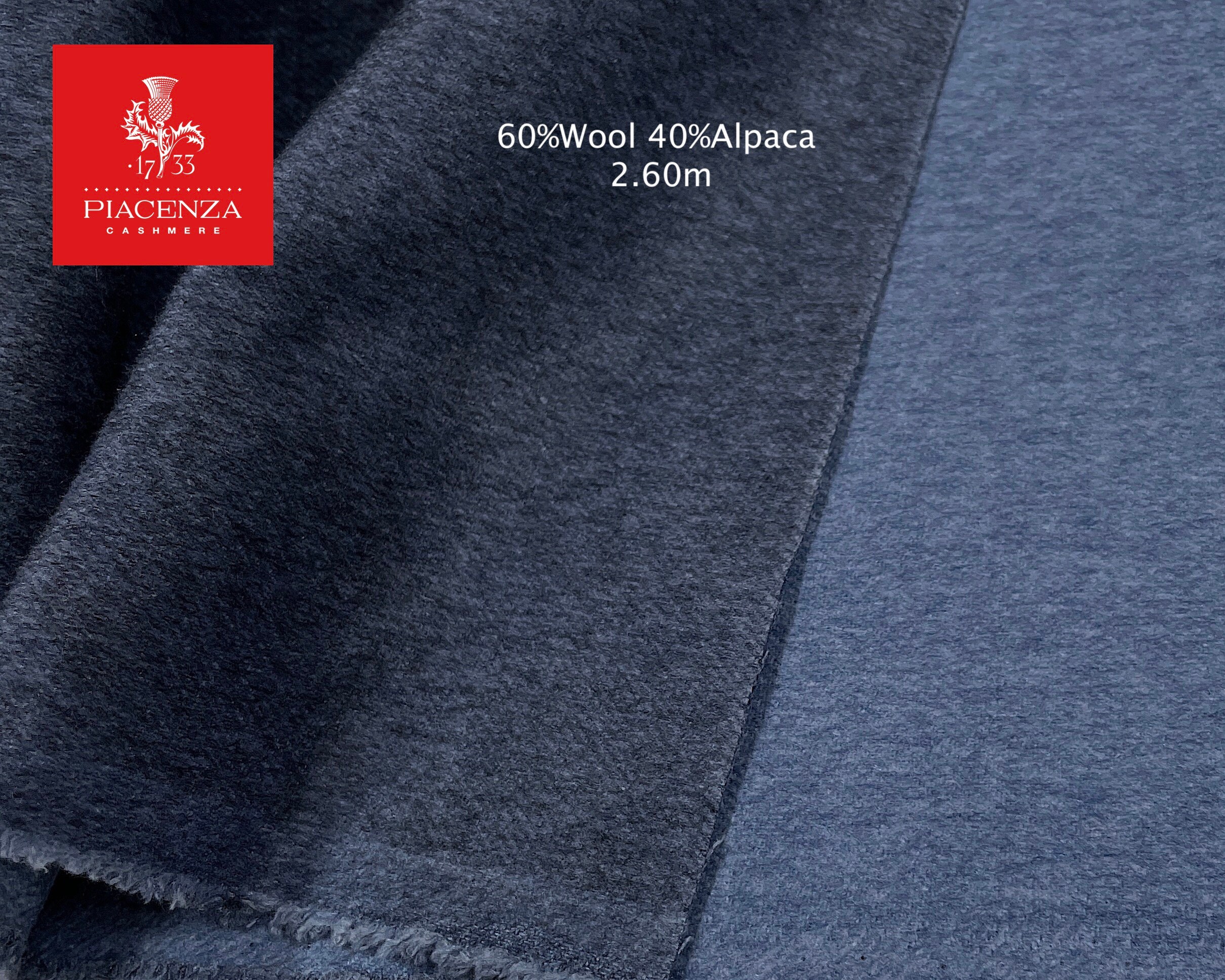 Italian Double-Sided Soft Alpaca Wool Blend Coating - Heather Grey