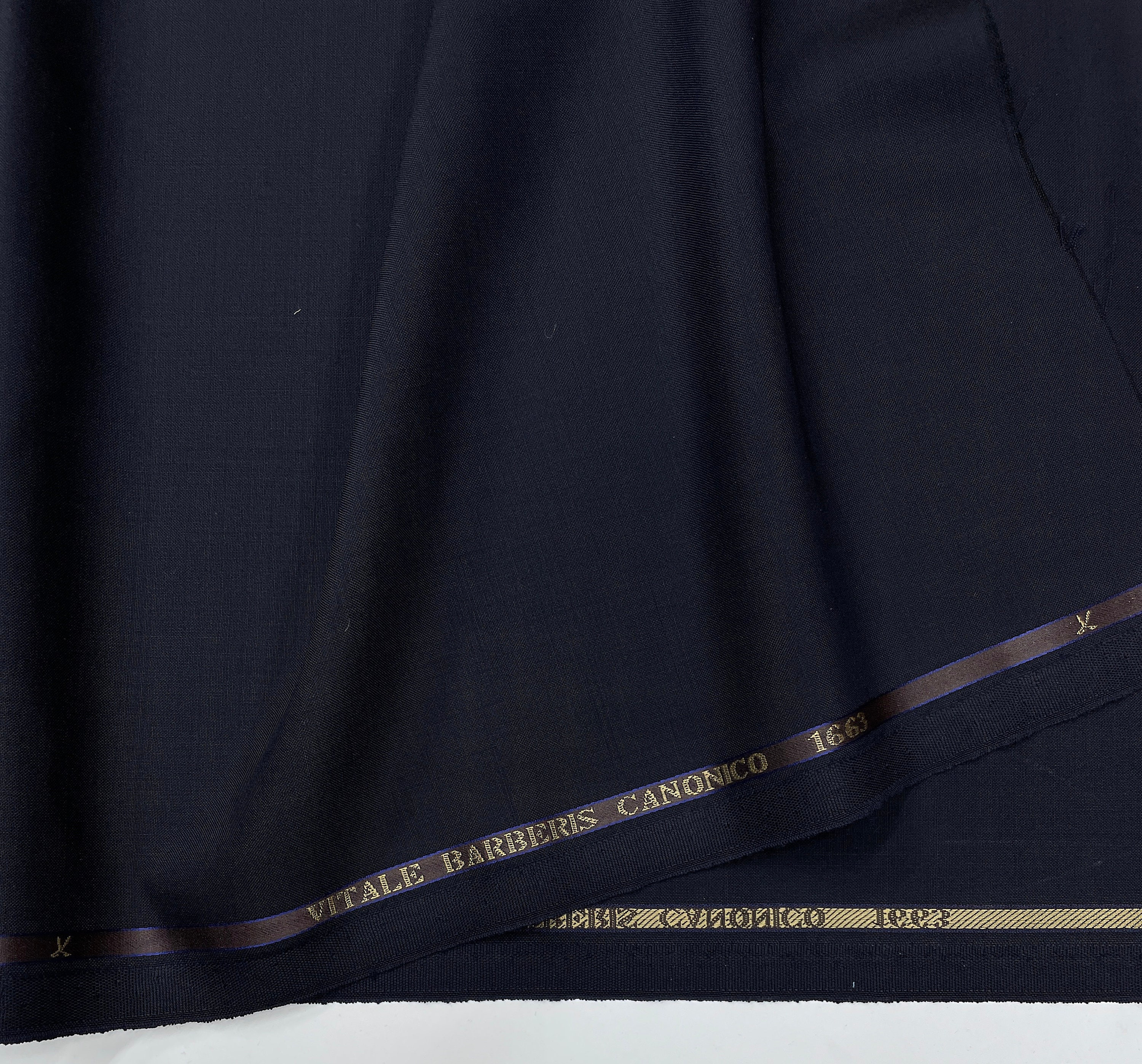 Loro Piana Wool Suiting Fabric, 150s NAVY BLUE Australis, Made in Italy,  for Dress, Suit, Jacket Sewing, by 3.5 Meter 