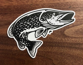 Northern Pike Sticker: Durable Vinyl Fishing Decal