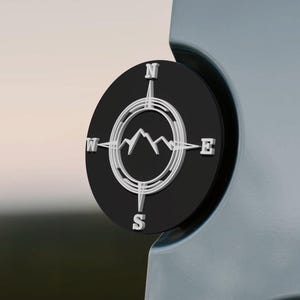 Mountain Compass Rear Emblem - Mercedes Sprinter Volkswagen Crafter 06 to 27 - Direct Fit, Easy Install