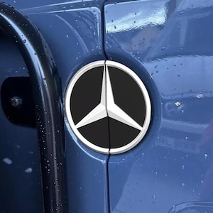 MB Logo Rear Door Split Emblem for Mercedes Sprinter & VW Crafter Vans - Durable, Stylish Replacement Badge for Tyre Carrier - Perfect Fit