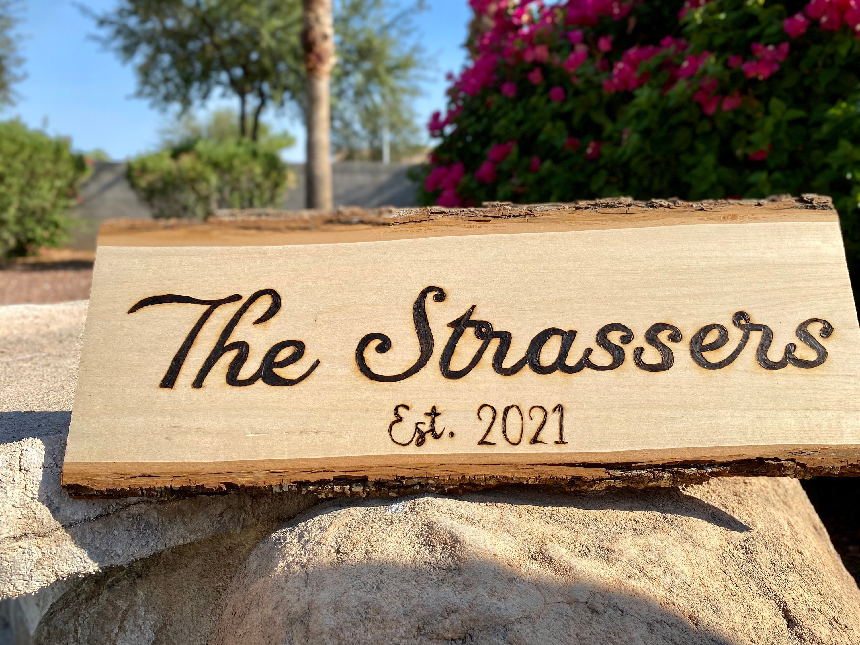Custom Wood Burned Sign Etsy