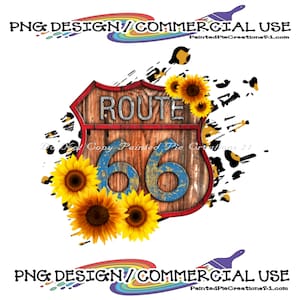 Route 66 PNG/Sublimation Template/Instant Digital Download/Leopard Design/T-shirts/Mugs/Tumblers/Stickers/Prints/. Commercial Use