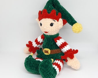 Christmas Elf plush stuffed doll Crochet plush Christmas elf toy